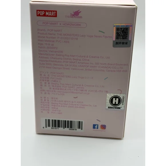 POP MART The Monsters Lazy Yoga Series Blind Box Figure NIB - Picture 5 of 7